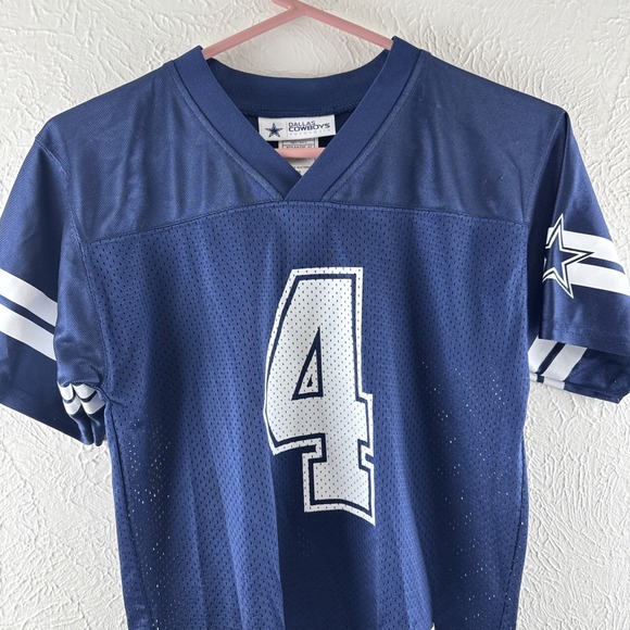 NFL Dallas Cowboys Dak Prescott #4 Glitter Home Jersey Women's Size Medium - Picture 2 of 7